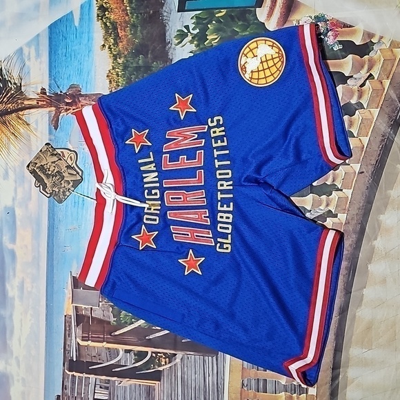 Rings & Crwns Royal Harlem Globetrotters‎ Triple Double Shorts Small NWT